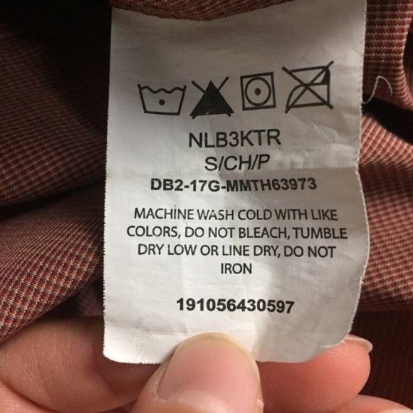 Wrangler Small copper orange button up - Picture 7 of 7